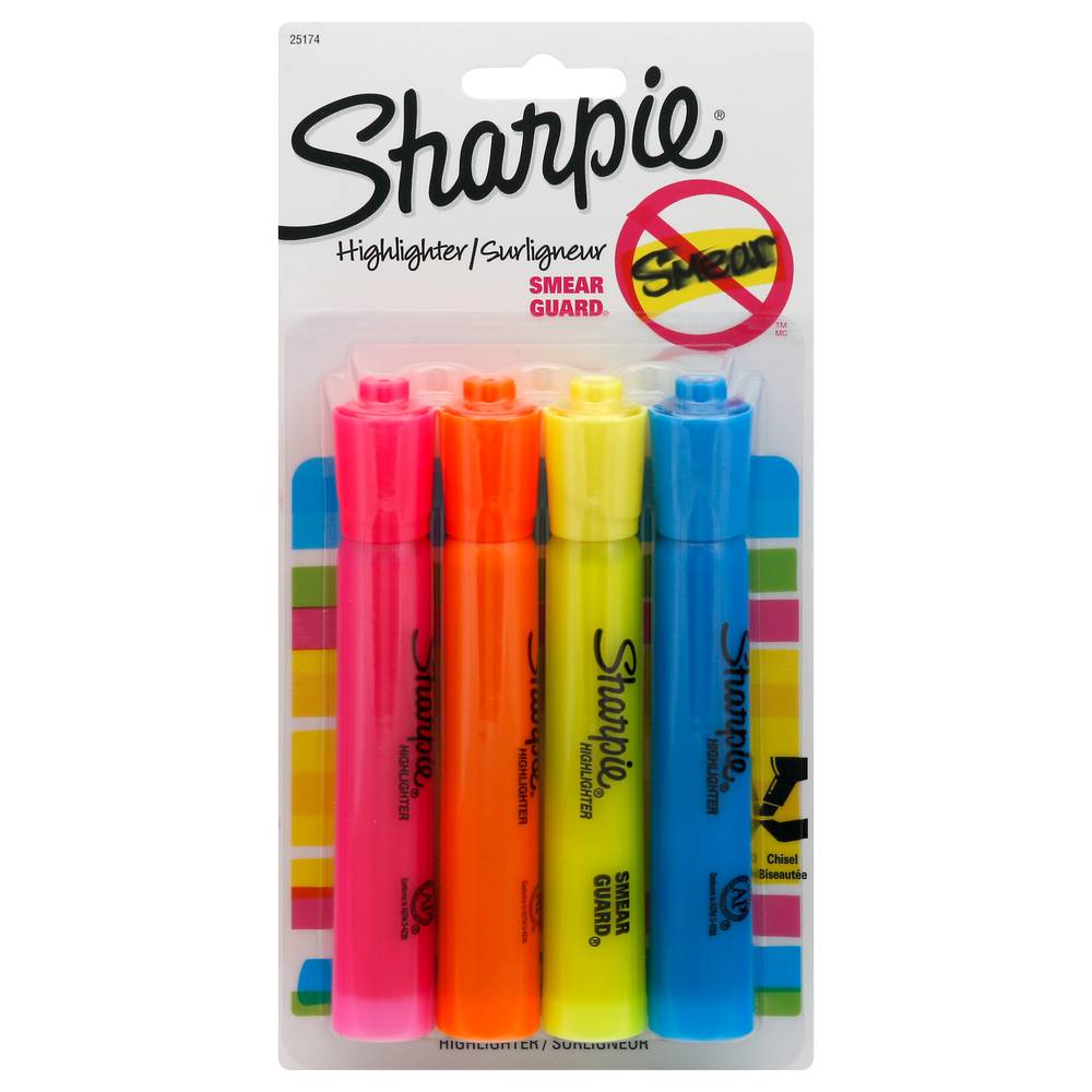 Sharpie Assorted Highlighter 4ct