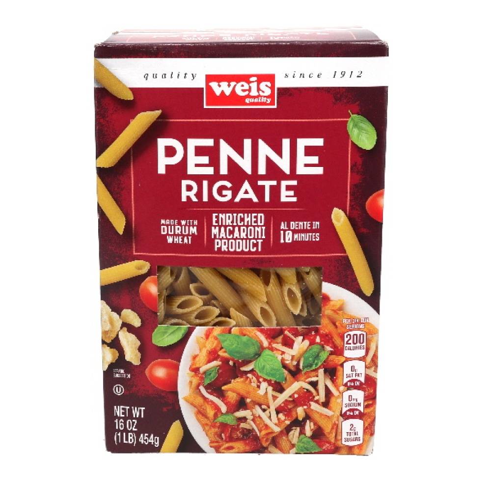 Weis Quality Pasta Penne Rigate Classic