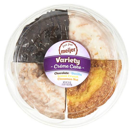 Fresh From Meijer · Creme Variety Cake (31 oz)