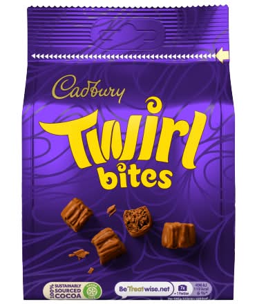 Cadbury Twirl Bites Chocolate Bag (109g)