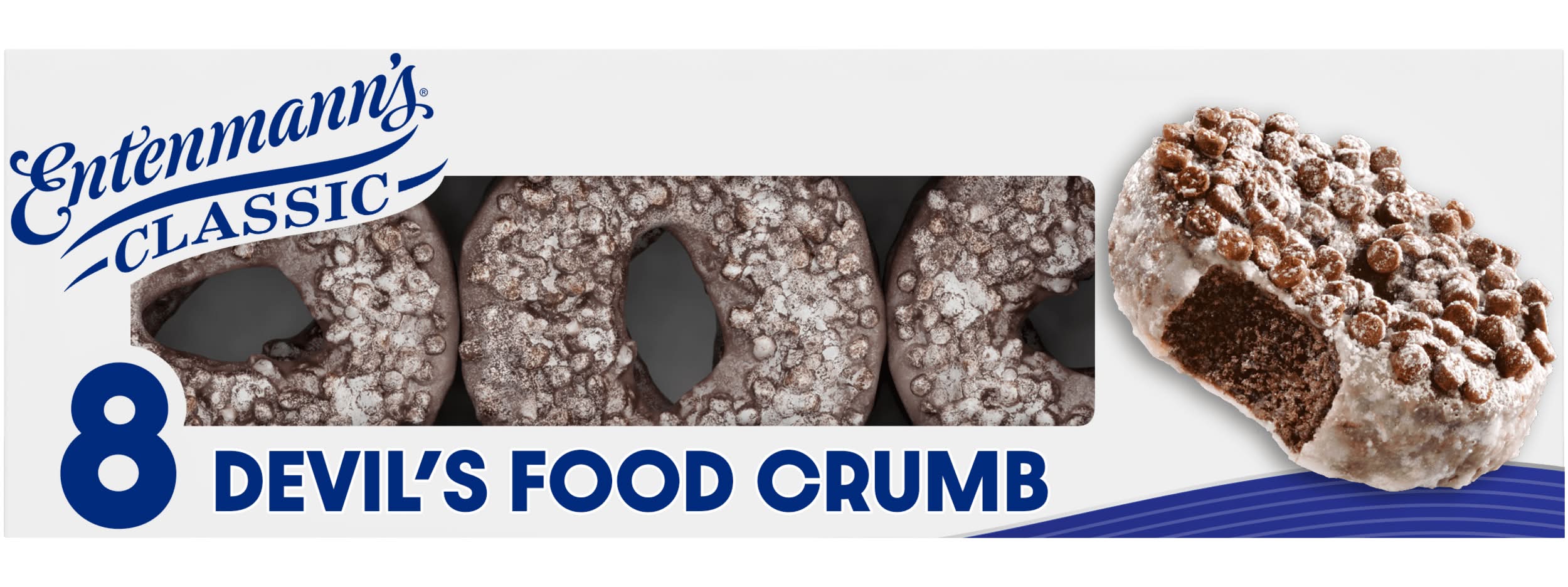 Entenmann's Classic Devil's Food Crumb Donuts (15 oz, 8 ct)