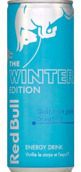 Red Bull - Boisson énergisante winter édition, mûre givrée & vanille (250ml)