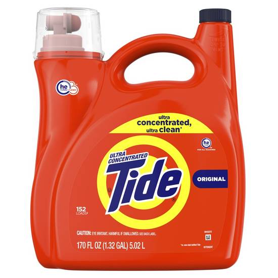 Tide Original Ultra Concentrated Liquid Detergent (170 fl oz)