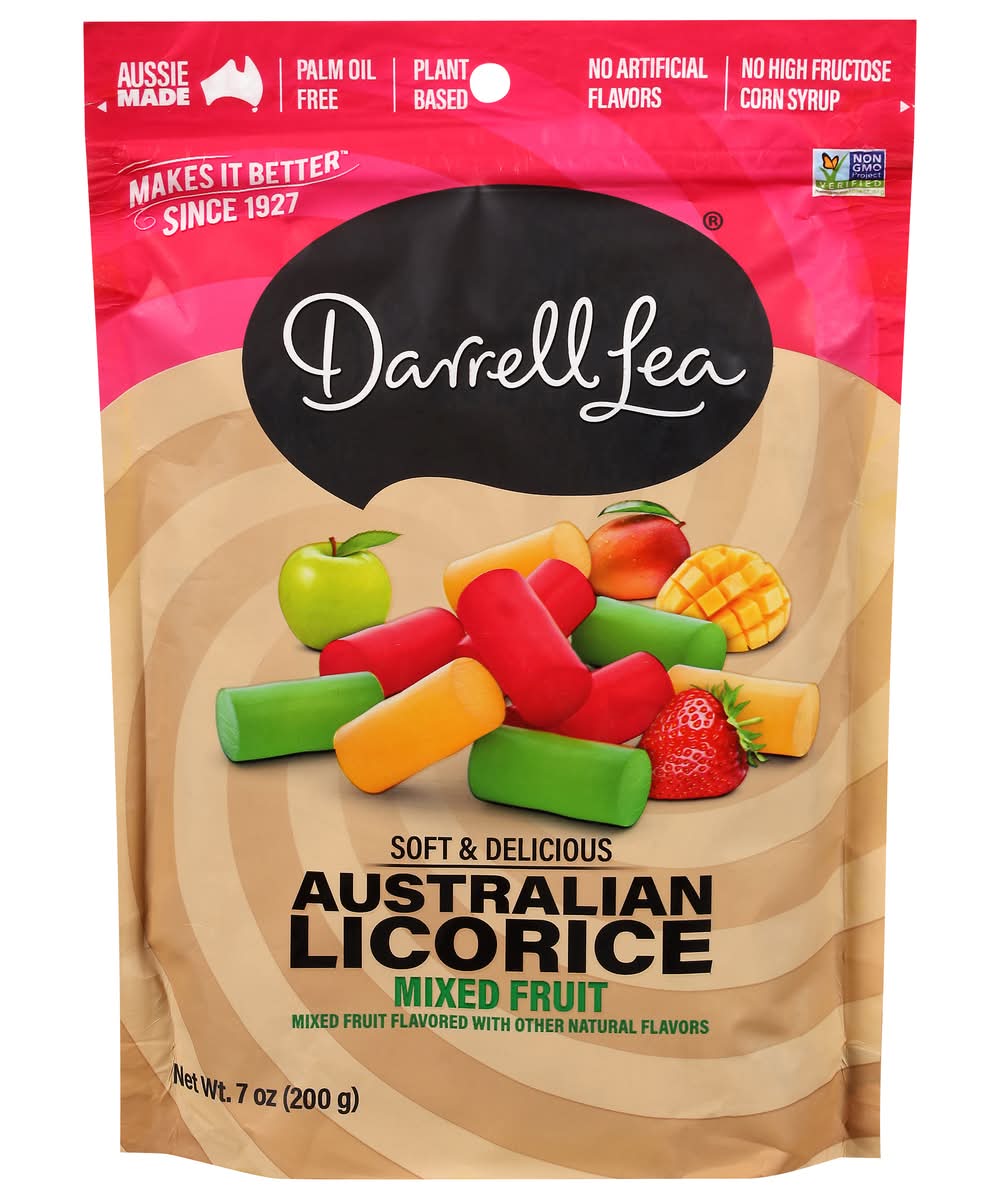 Darrell Lea Plant Based Mixed Fruit Soft Australian Liquorice (7 oz)