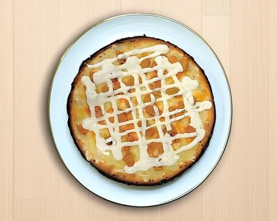 The Vegan Buffalo chicken pie pizza