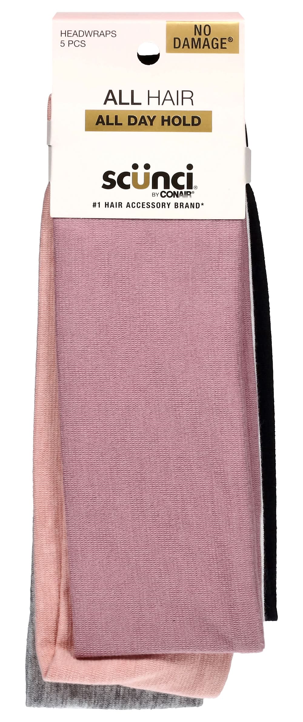 Scunci Effortless Beauty Headbands, Assorted (3.2 oz, 5 ct)