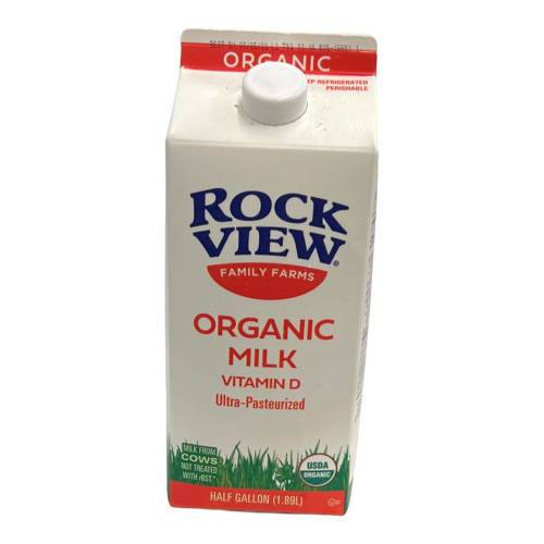 Rockview Organic Whole Milk With Vitamin D (0.5 gal)