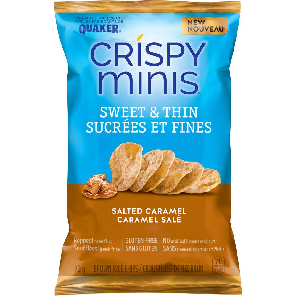 Crispy Minis Quaker Sweet Thins, Salted Caramel (90 g)