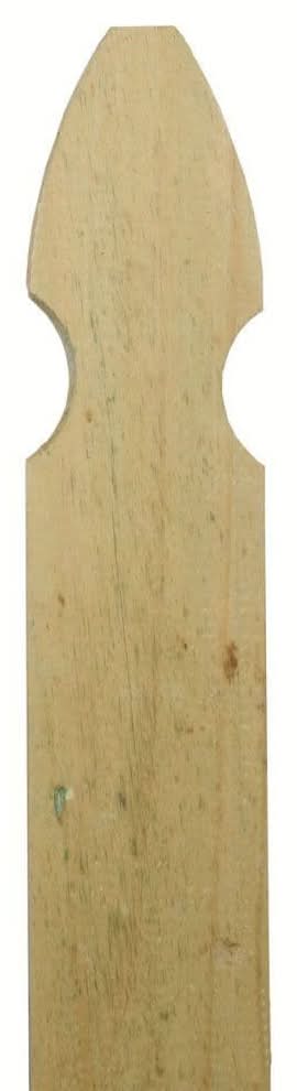 3/4 In. X 3-1/2 In. X 4 Ft. Pressure-Treated Pine French Gothic Fence Picket