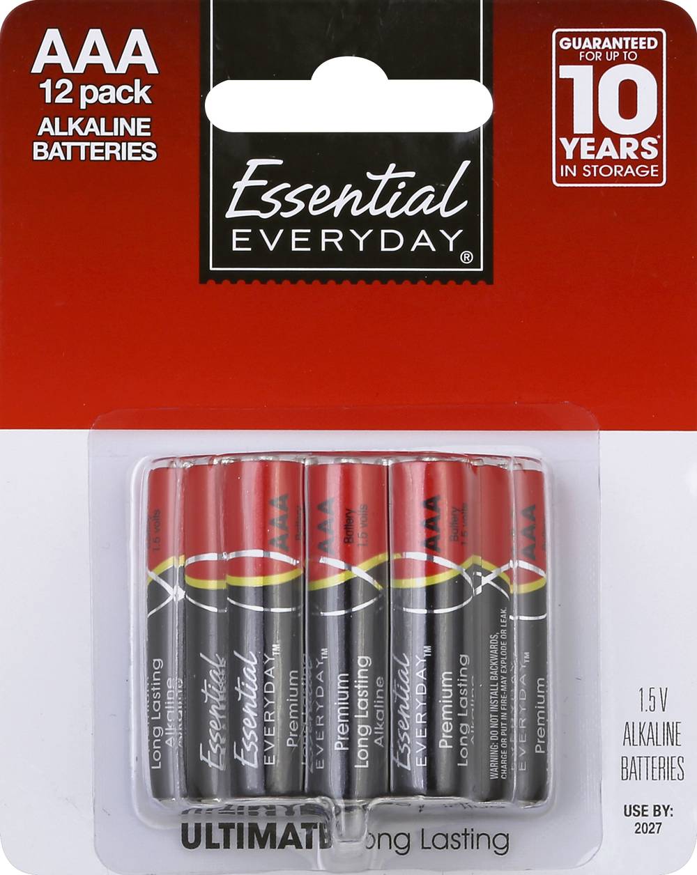 Essential Everyday Aaa Alkaline Batteries