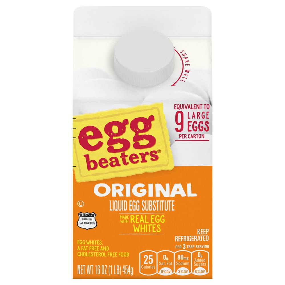 Egg Beaters Original Cholesterol Free Substitute Made From Real Eggs (1 lbs)