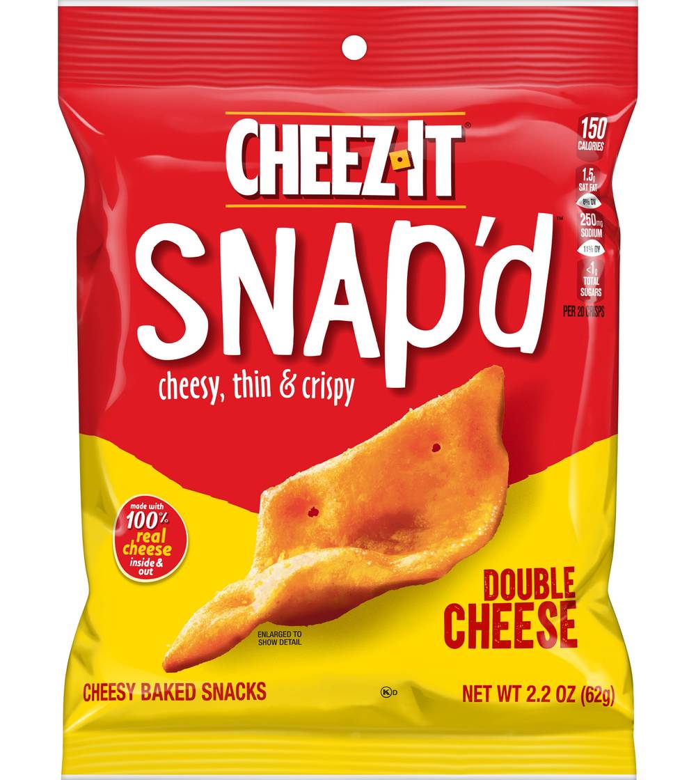 Cheez-It Snap'd Snacks, Double Cheese (2.2 oz)