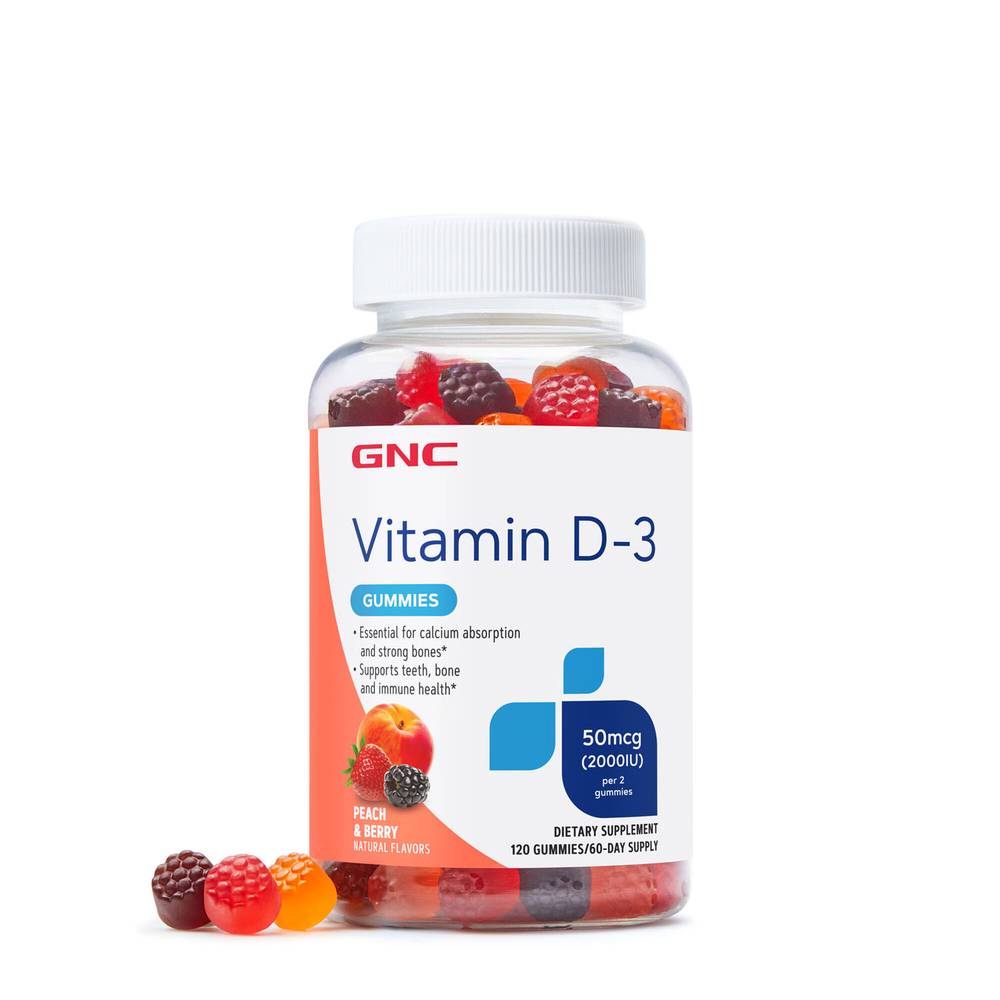 Vitamin D-3 Gummies - 120 Gummies (60 Servings)