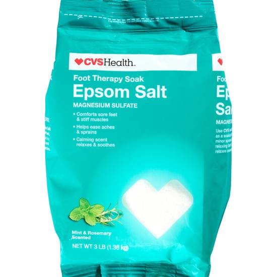 CVS Health Epsom Salt Foot Therapy Soak Mint & Rosemary, 48 OZ