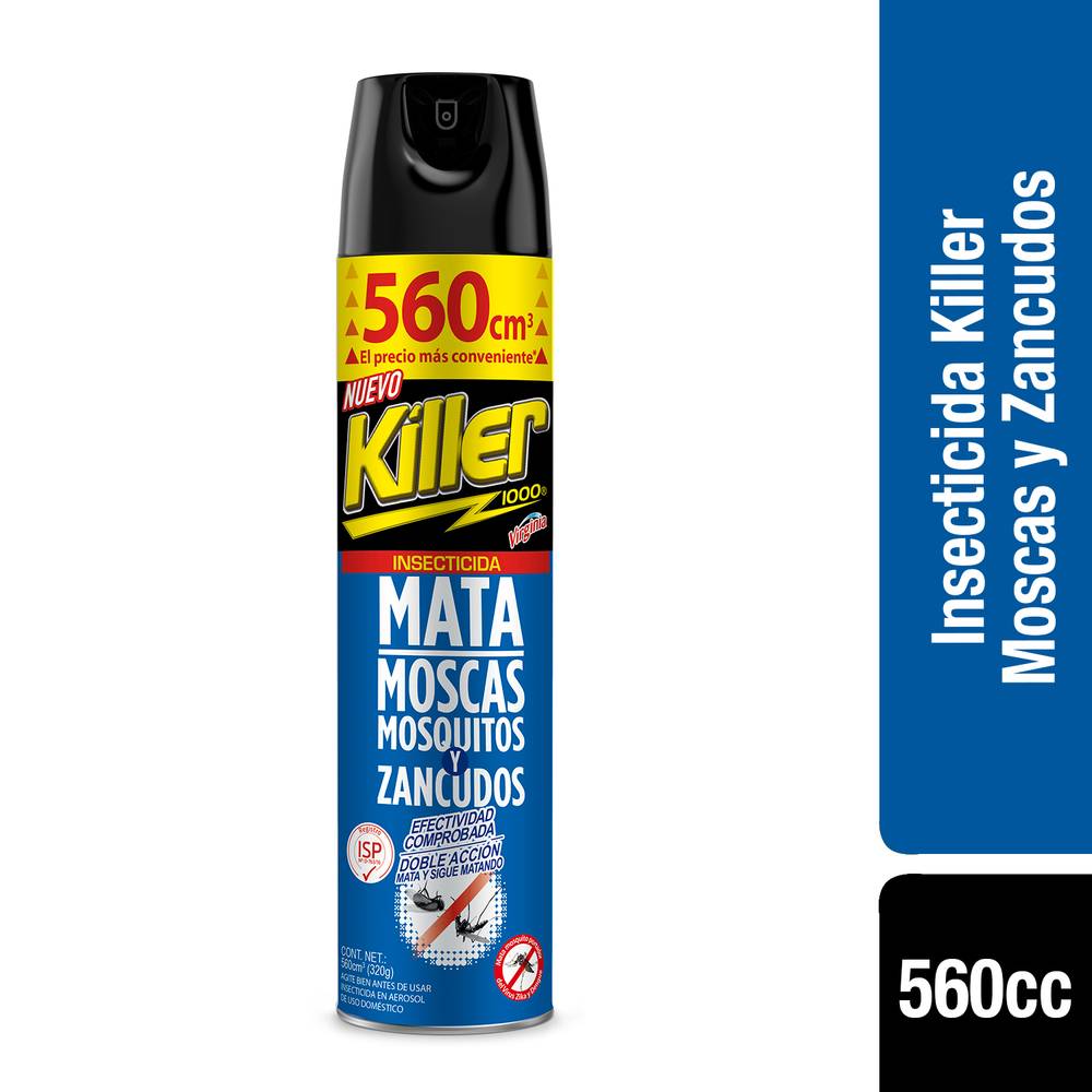 Killer insecticida moscas y zancudos (lata 560 cc)