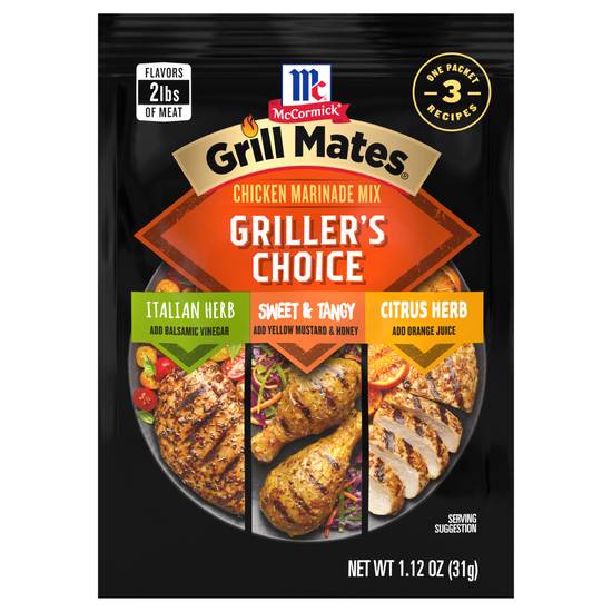 Mccormick Grill Mates Griller's Choice Chicken Marinade Mix