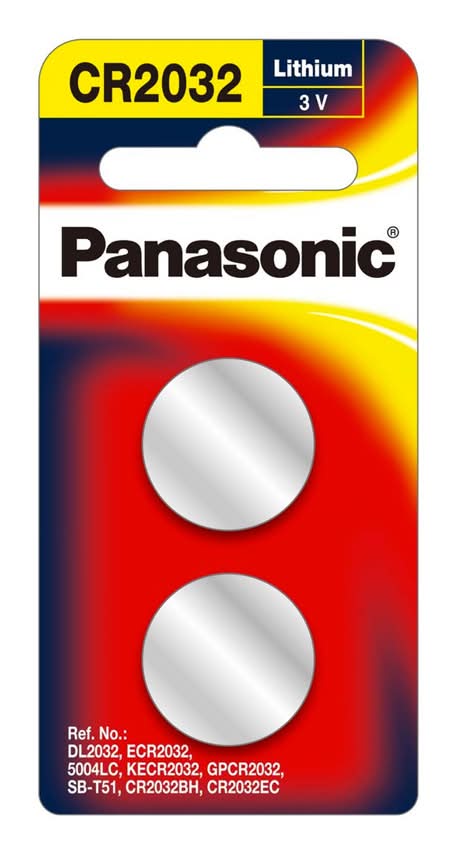 #195250 Panasonic 鋰鈕扣電池2入 CR-2032TW/2B
