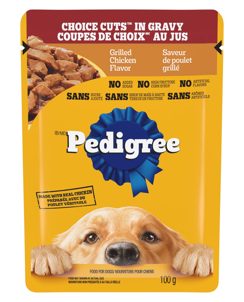 Pedigree Choice Cuts in Gravy Adult Wet Dog Food, Grilled Chicken (0.1 kg)