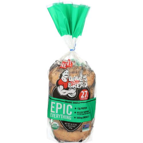 Dave's Killer Bread Organic Epic Everything Bagels 5 Count