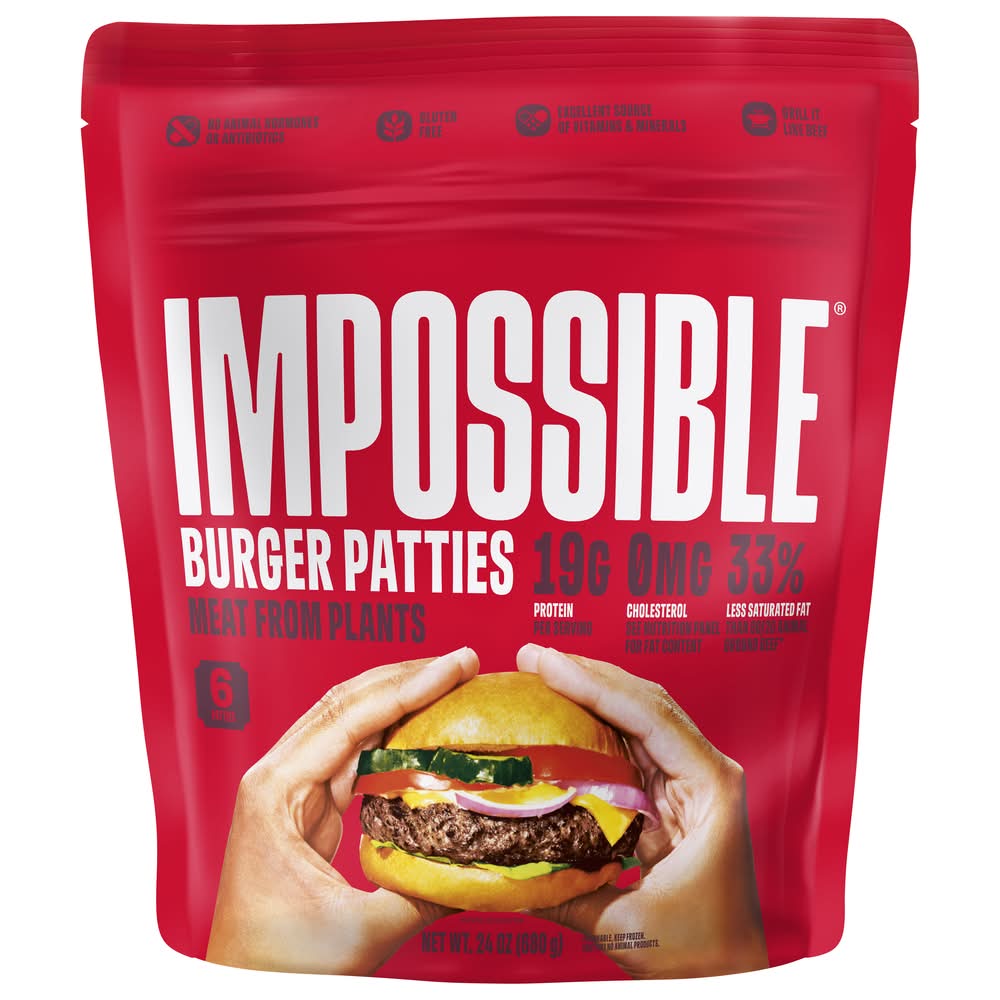 Impossible Burger Patties (24 oz, 6 ct)