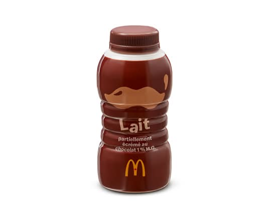 Bouteille de lait 1% au chocolat [170.0 Cal]