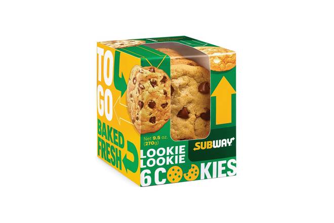 Order 6 Pack Cookie Box food online from Subway store, Woodland on bringmethat.com