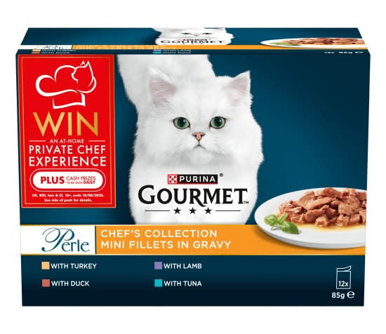 Purina Gourmet Perle Chef's Collection in Gravy Wet Cat Food (12 pack)