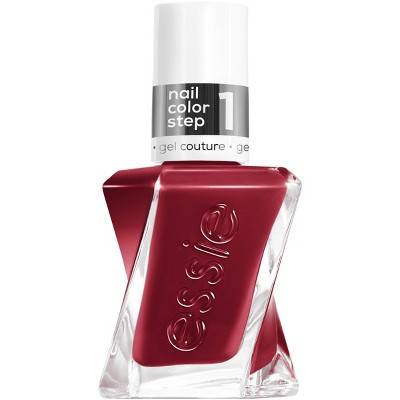 essie Gel Couture Long Lasting Nail Polish, Put In The Patchwork Red (0.46 fl oz)