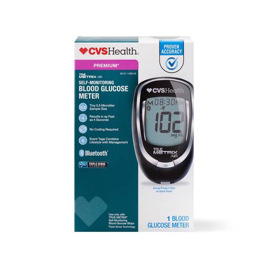 CVS Health True Metrix Air Self-Monitoring Blood Glucose Meter
