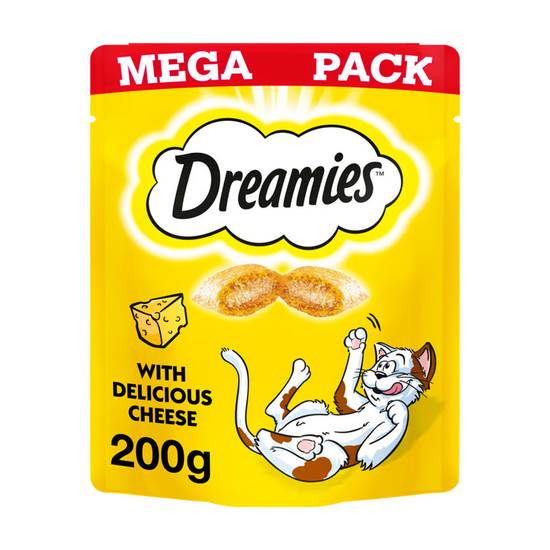 Dreamies Cat Treat Biscuits with Cheese Mega Pack 200g