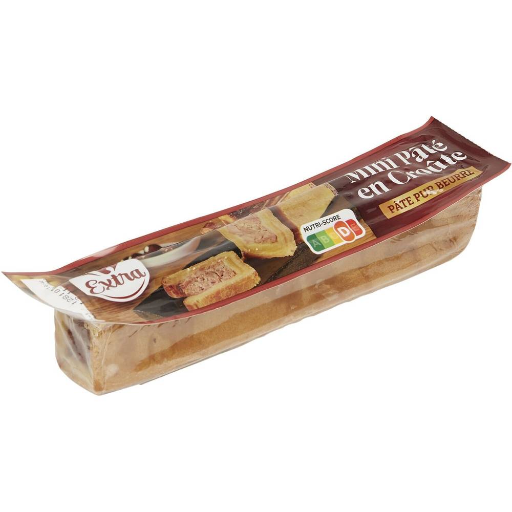 Mini pâté en croûte CARREFOUR EXTRA - le paquet de 450g