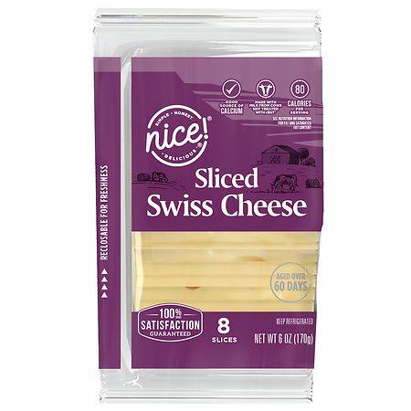 Nice! Sliced Swiss Cheese