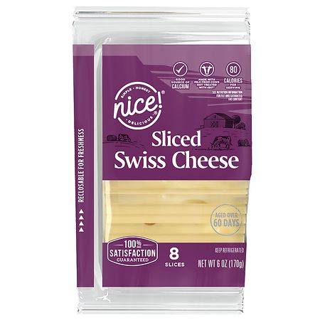 Nice! Sliced Swiss Cheese (6 oz)