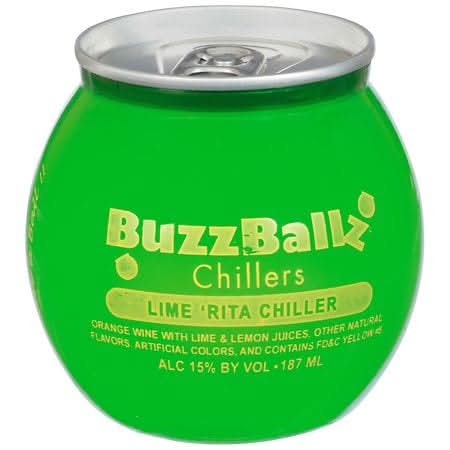 BuzzBallz Agave Wine Chiller Cocktail, Lime Rita (187 ml)