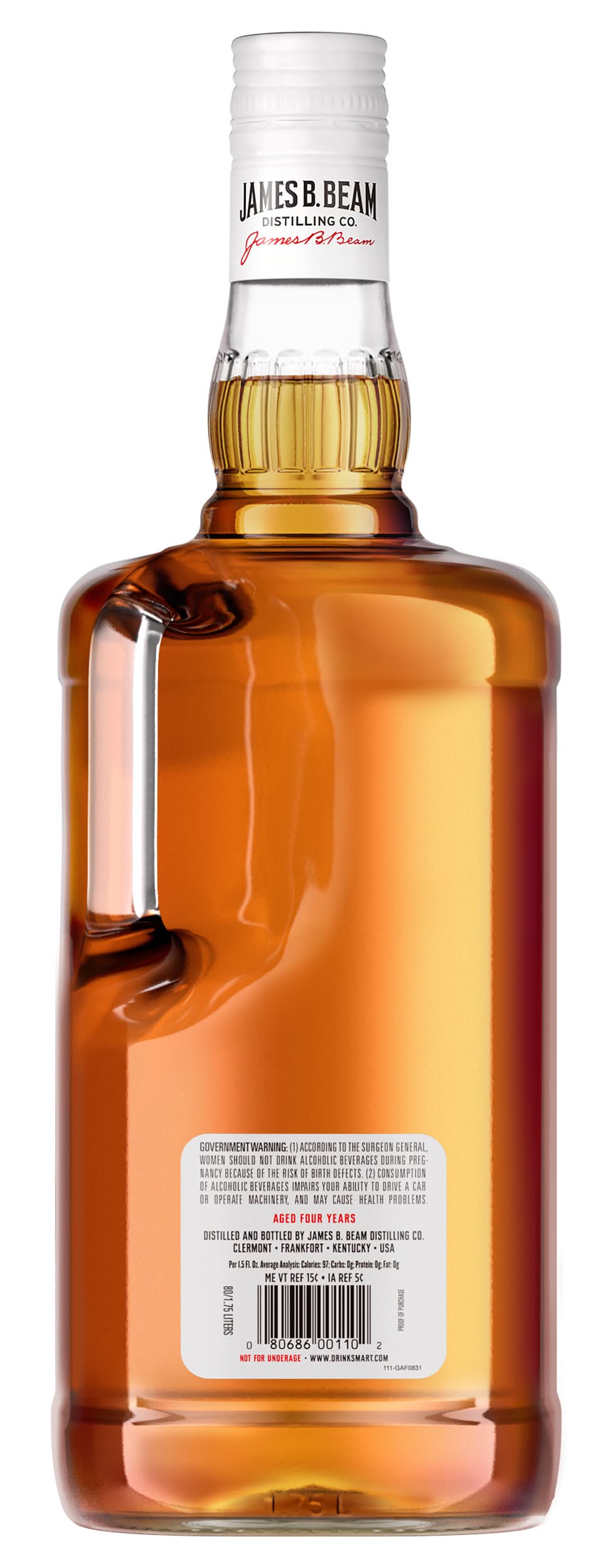 Jim Beam Kentucky Straight Bourbon Whiskey (1.75 L) | Postmates