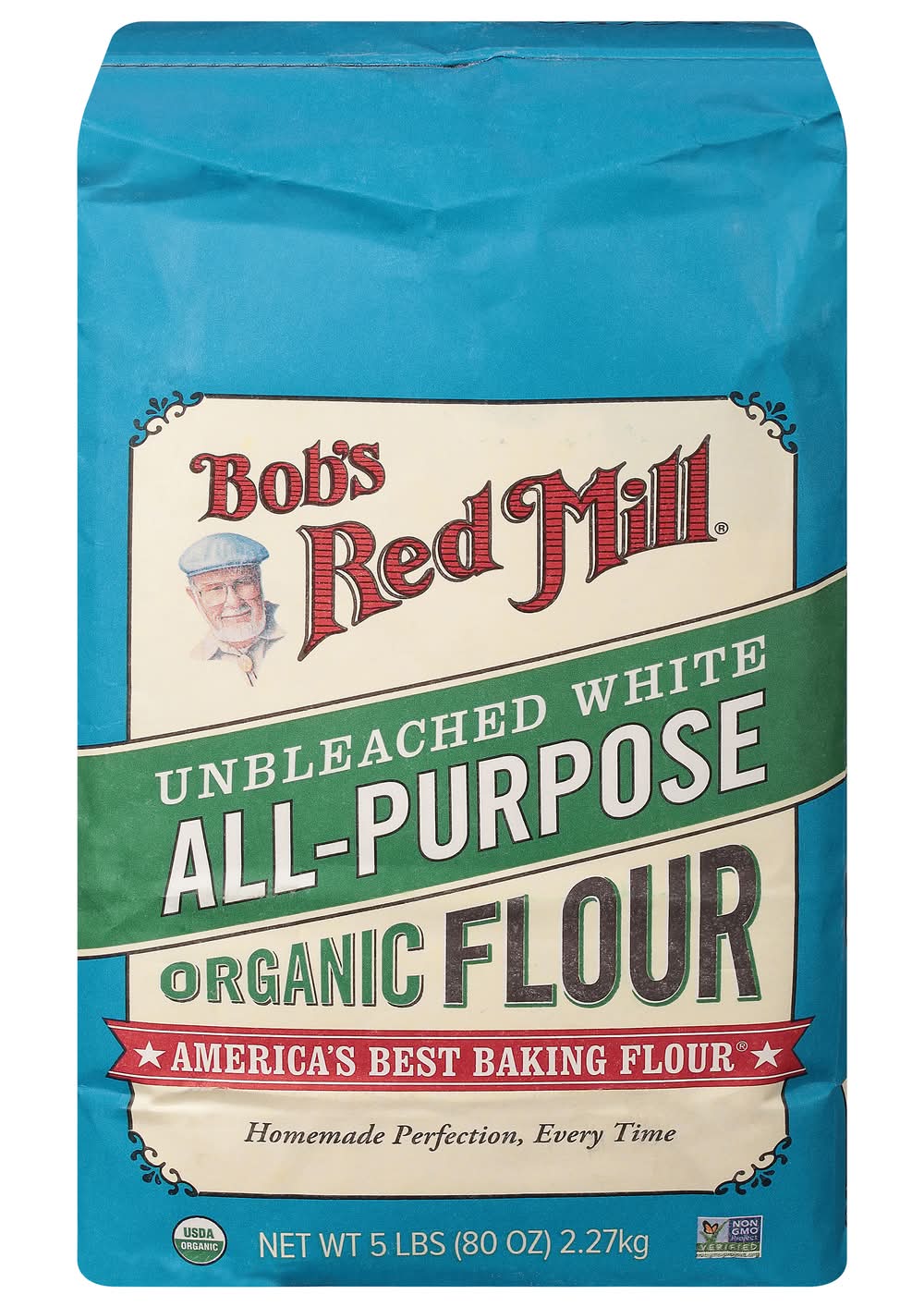 Bob's Red Mill Unbleached White All-Purpose Organic Flour (5 lbs)