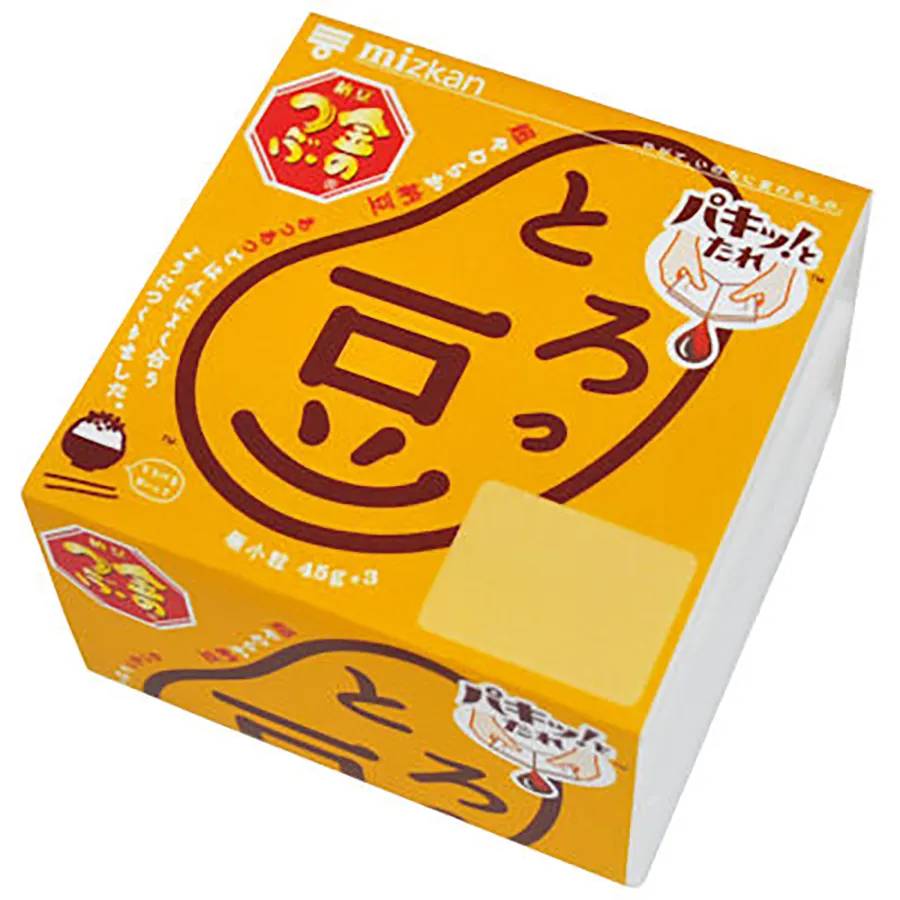 ミツカン 金のつぶ パキッ！とたれ とろっ豆 (45g x 3)