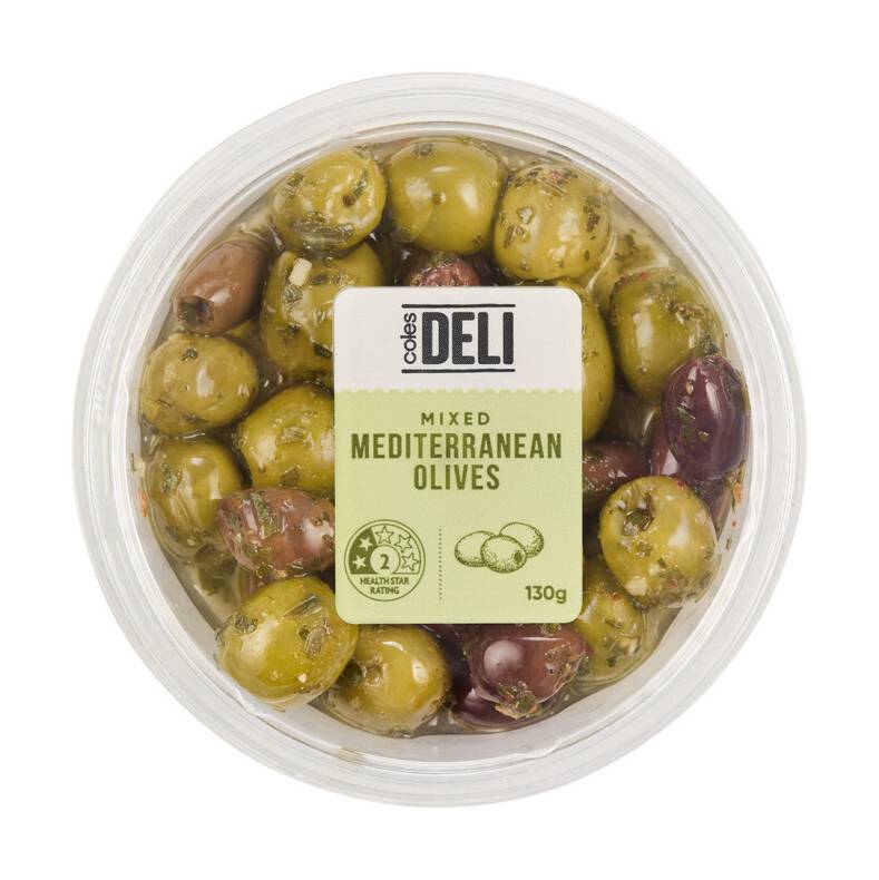 Coles Deli Express Mediterranean Olives (130g)