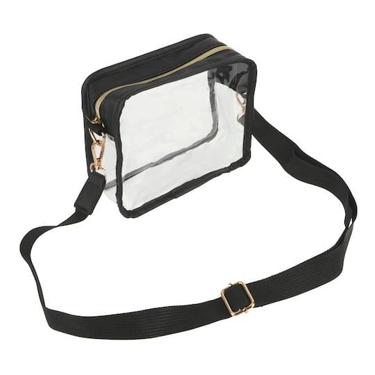 Matte Black & Clear Crossbody Bag By Make Market