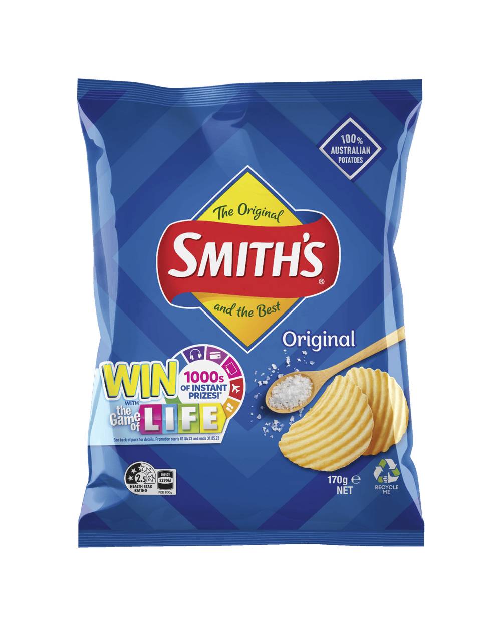 Smiths Crinkle Cut Chips Original 170g