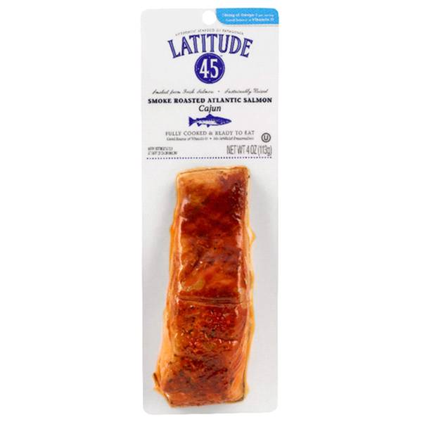 Latitude 45 Hot Smoked Cajun Salmon (4 oz)