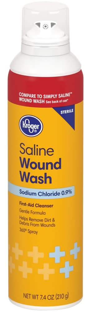 Kroger Sterile Saline Wound Wash First-Aid Cleanser (7.4 oz)