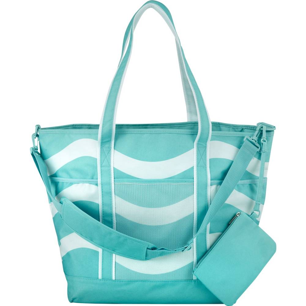 Sun & Sky Jumbo Insulated Beach Bag, Teal