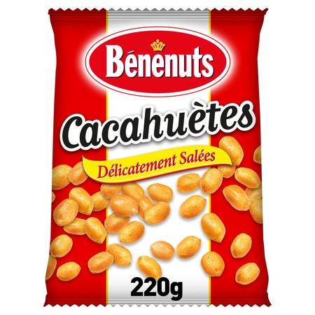 Cacahuètes salées BENENUTS - le sachet de 220 g
