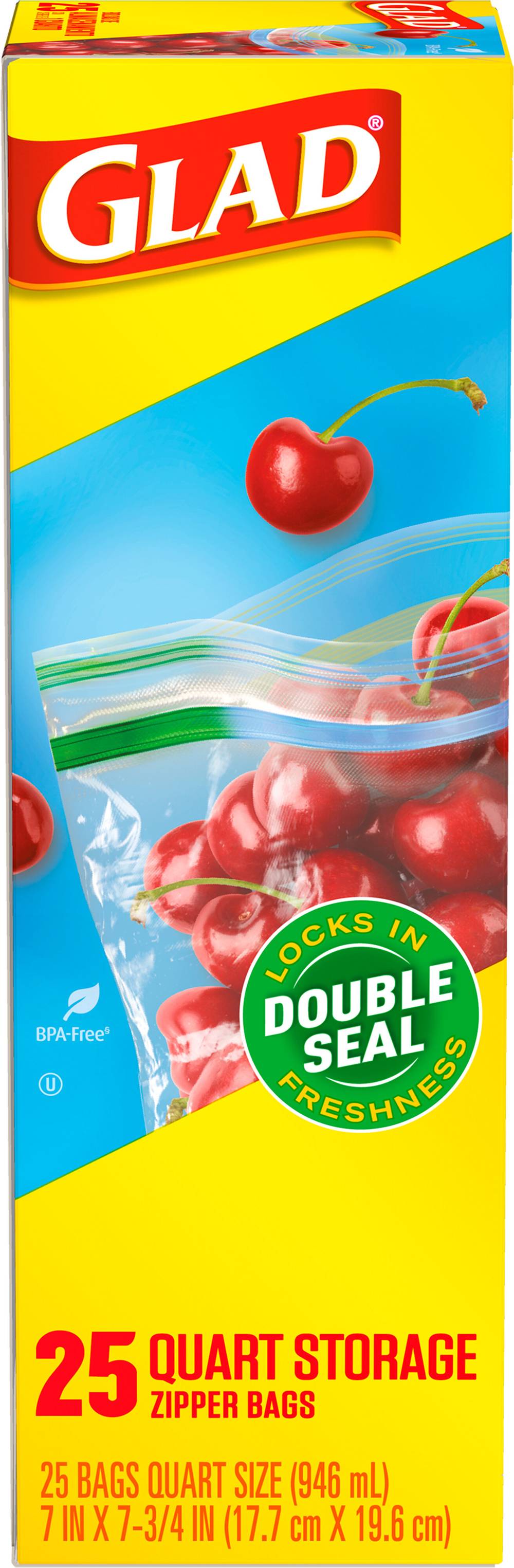 Glad Quart Zipper Bags