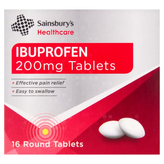 Sainsbury's Ibuprofen 200mg Tablets (16 pack)