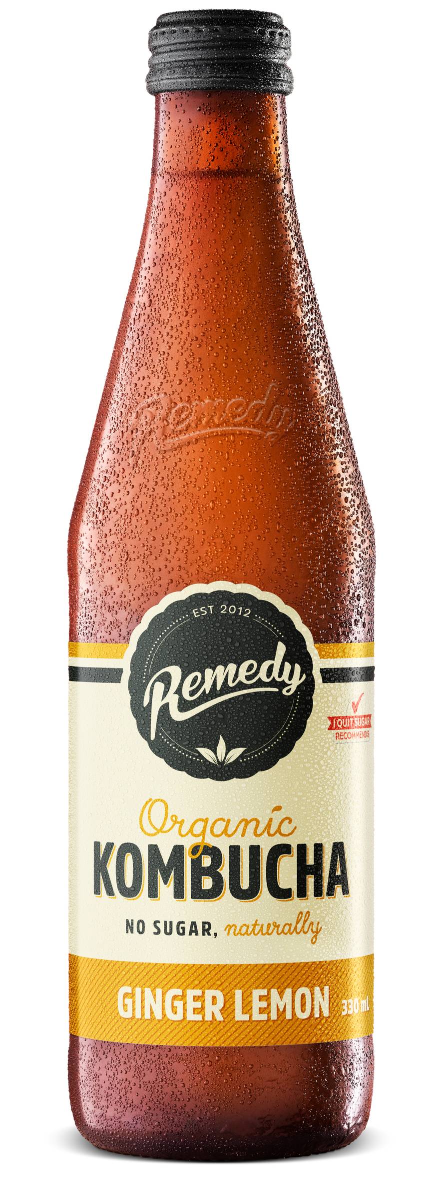 Remedy Organic Kombucha Iced Tea, Ginger-Lemon (330mL)