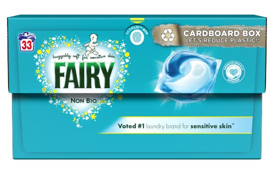 Fairy Non Bio Pods Laundry Washing Capsules 33 Washes (33 pack)