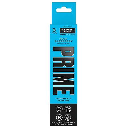 Prime Hydration Sticks, Blue Rasberry (0.35 oz, 3 ct)