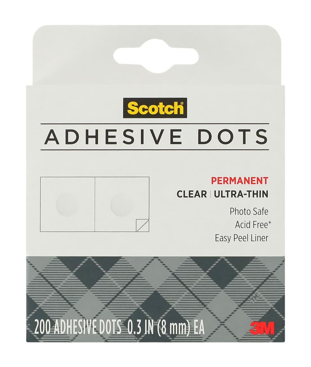 Scotch® Adhesive Dots 200-Pack